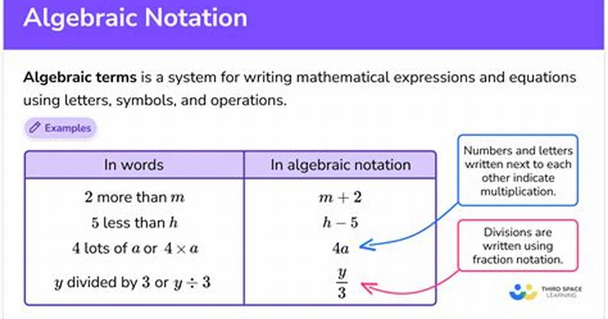 What Is an Example of a Algebraic Equation?