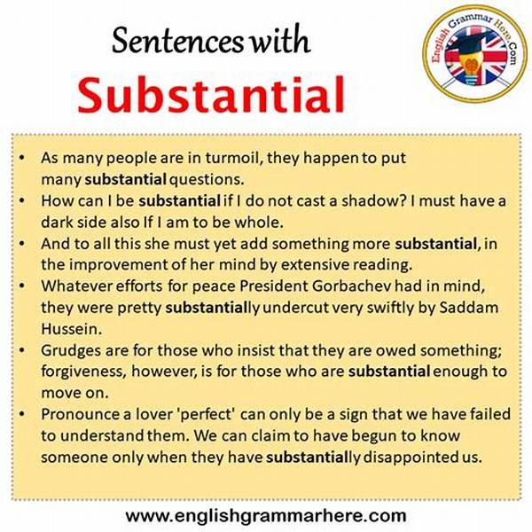 What Is an Example of Substantial?