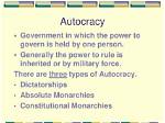 What Is Autocracy Government?