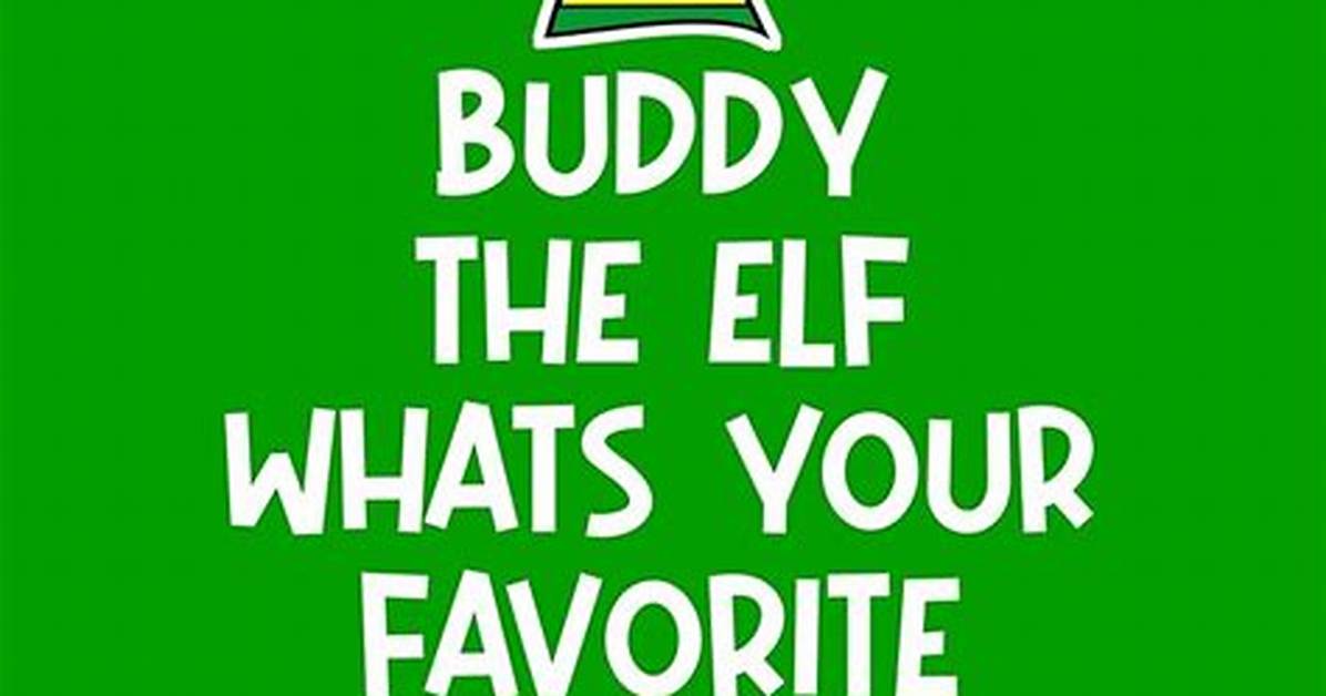 What Is Buddy the Elf's Favorite Color?