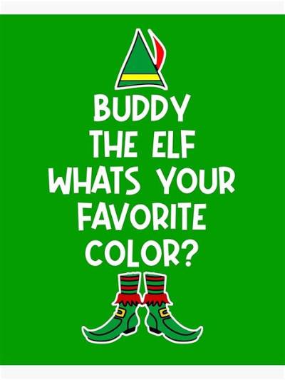 What Is Buddy the Elf's Favorite Color?