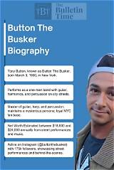What Is Button the Busker Net Worth? Singer Tony Button Wiki