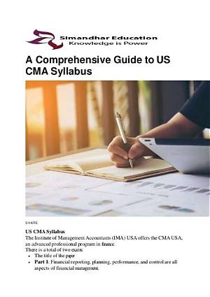 What Is Cma Syllabus?