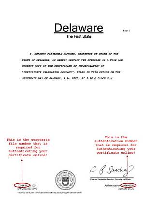 What Is Corporation Number Delaware?