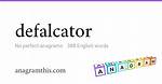 What Is Definition of Defalcator?