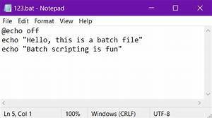 What Is @Echo in Batch File?