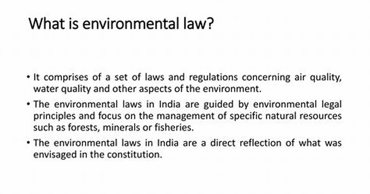 What Is Envisaged in Law?