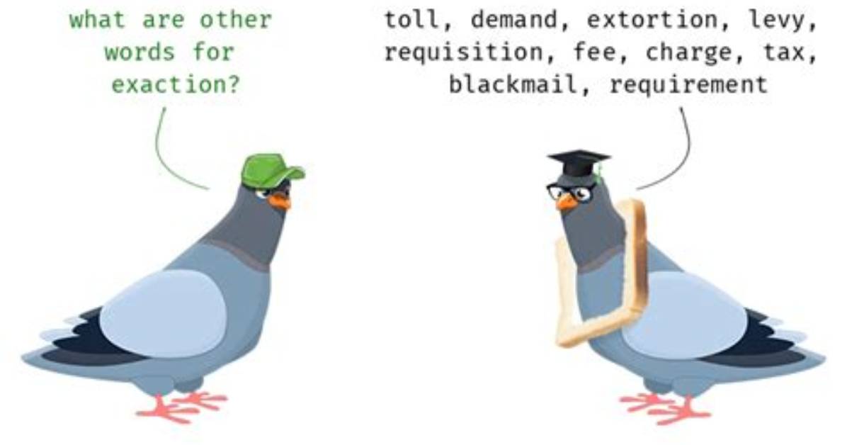 What Is Exaction Synonym?