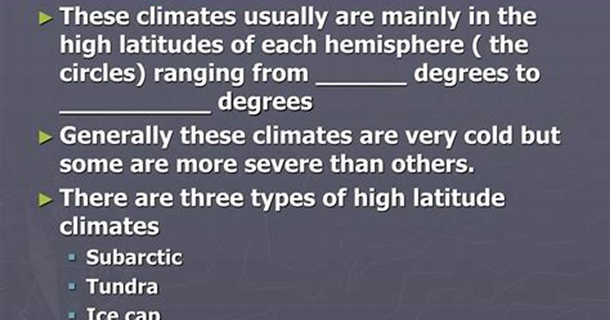 What Is High-Latitude Climate - Lisbd-Net. Com