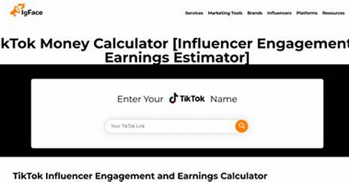What Is Igface Tiktok Money Calculator? How to Make Money on Tik Tok