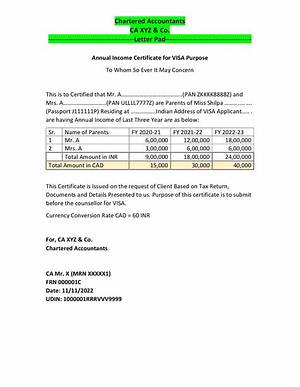 What Is Income in Income Certificate?