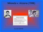 What Is Miranda vs Arizona?