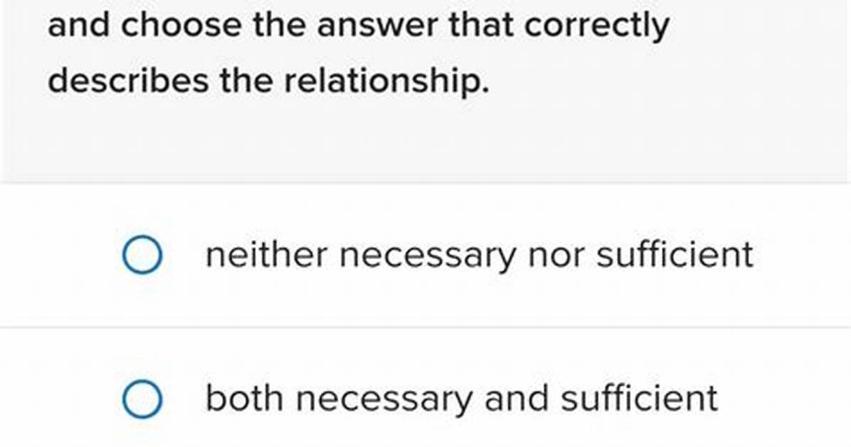 What Is Not Sufficient in Answer?