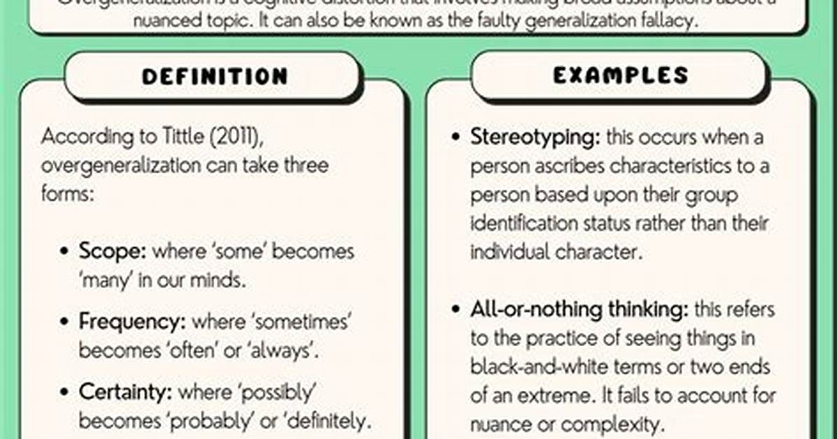 What Is Overgeneralization Fallacy?