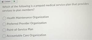 What Is Prepaid Medical Service Plan?