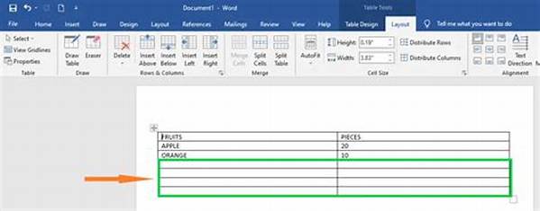 What Is Row and Column in Word?