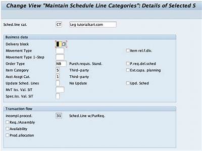What Is Schedule Line Item Sap?