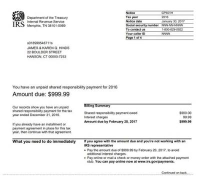 What Is Shared Responsibility Payment for Irs?