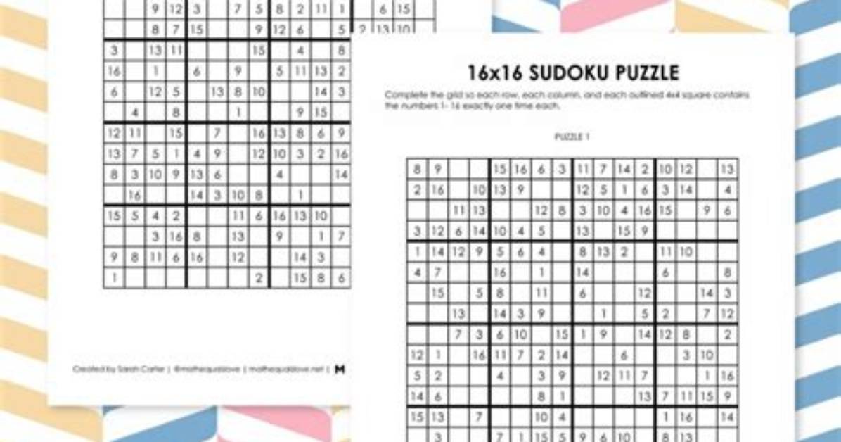 What Is Sudoku 16×16?
