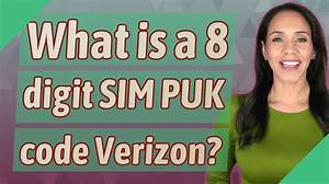 What Is the 8 Digit Sim Puk Code?