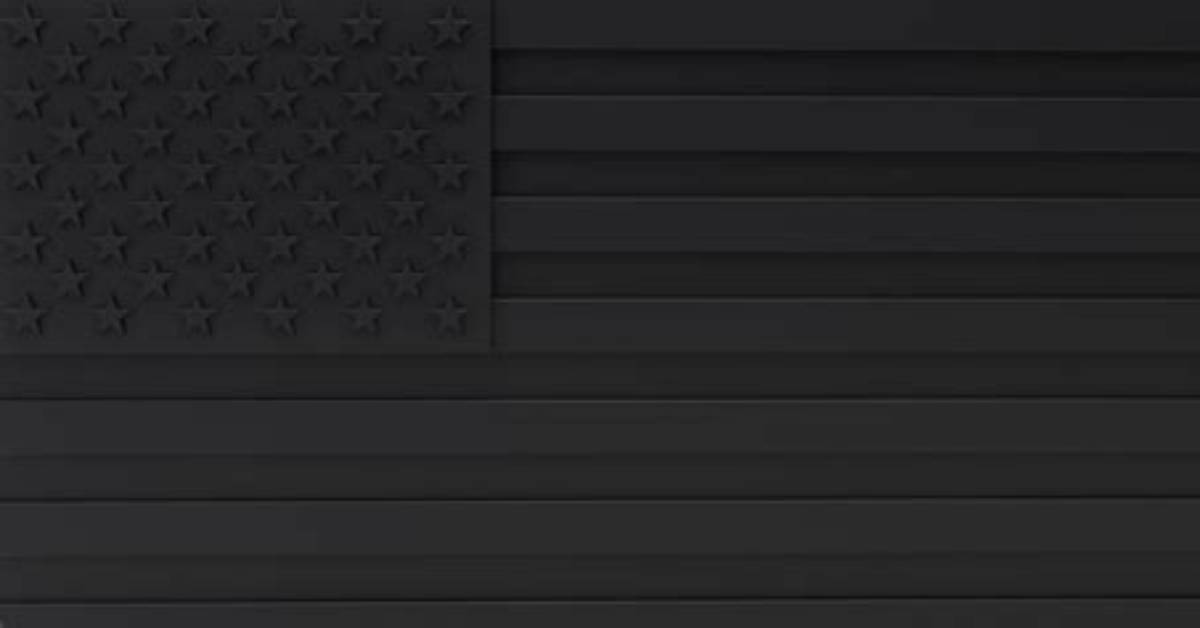 What Is the Black Us Flag with Blue Stripe?