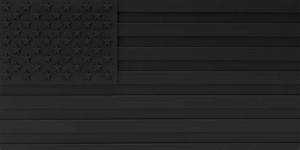 What Is the Black Us Flag with Blue Stripe?