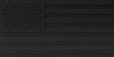 What Is the Black Us Flag with Blue Stripe?