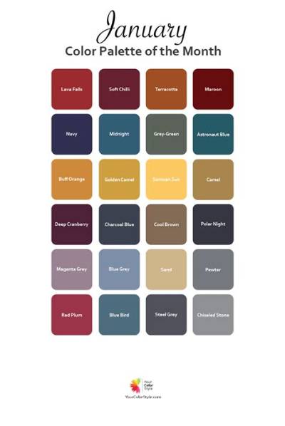 What Is the Color for January?