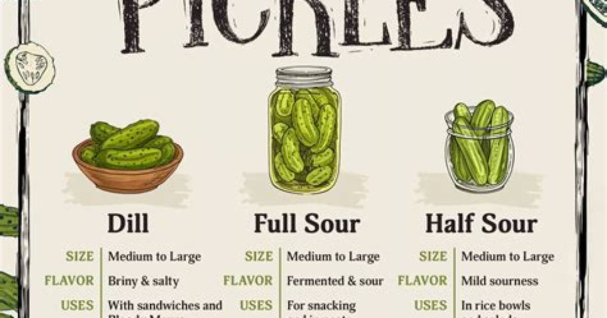 What Is the Difference Between Sour Pickles and Dill Pickles?