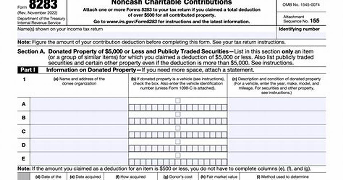 What Is the Irs Form 8283?