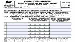 What Is the Irs Form 8283?