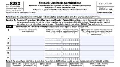 What Is the Irs Form 8283?
