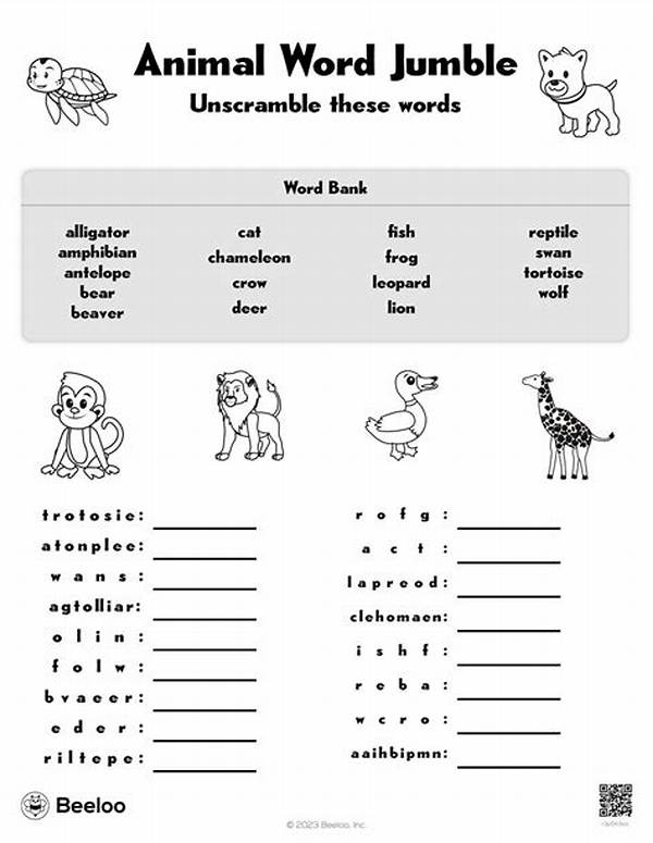 What Is the Jumble Word of Animal?