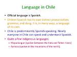 What Is the Language of Chile