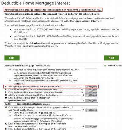 What Is the Limit for Total Mortgage Balances That Can Be Deducted?