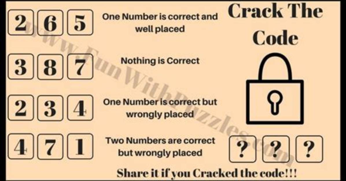 What Is the Lock Code Number Riddle?