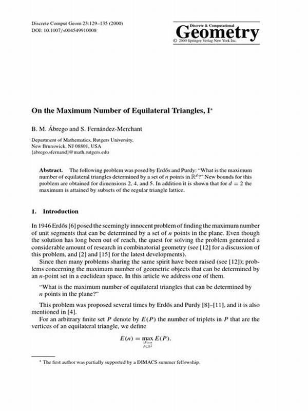 What Is the Maximum Number of Equilateral Triangle?