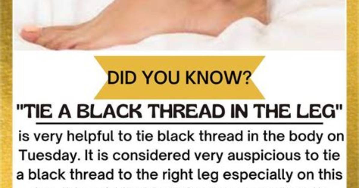 What Is the Meaning of Black Thread in One Leg?