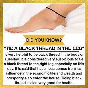What Is the Meaning of Black Thread in One Leg?