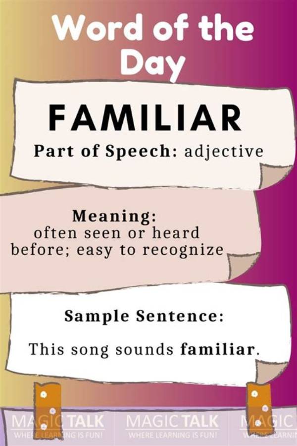 What Is the Meaning of Familiar Object?