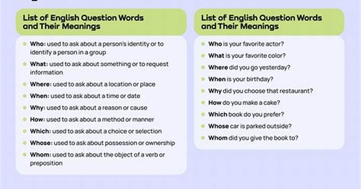 What Is the Meaning of This Question Answer?