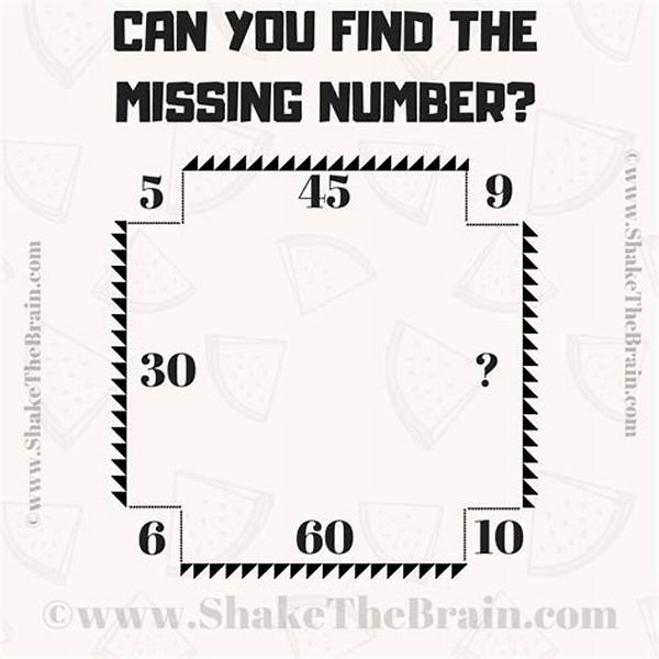 What Is the Missing Number Brain Teaser?