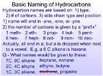 What Is the Name of the Hydrocarbon Ch3(Ch2)6Ch3?