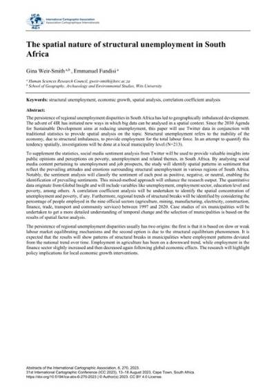 What Is the Nature of Structural Unemployment?