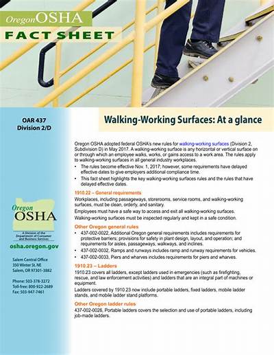 What Is the Osha Standard for Walking-Working Surfaces?