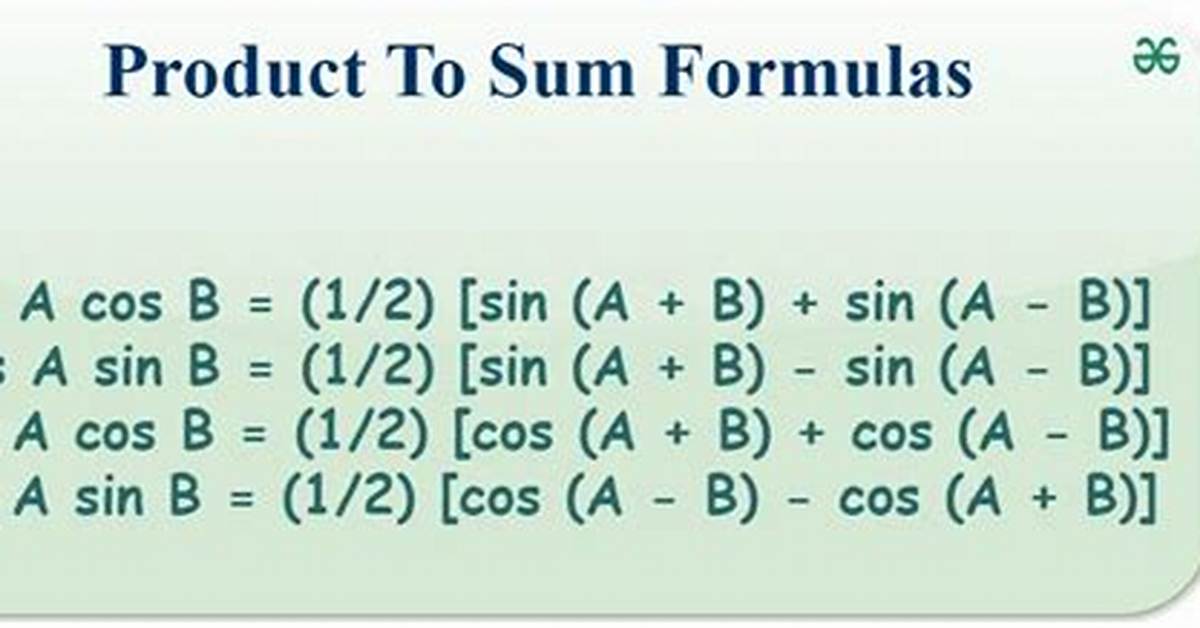 What Is the Product of Sums?