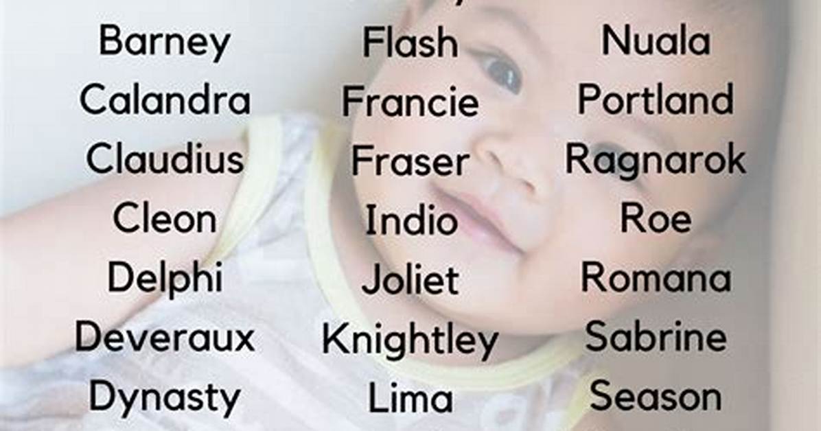 What Is the Rarest Name for a Boy?