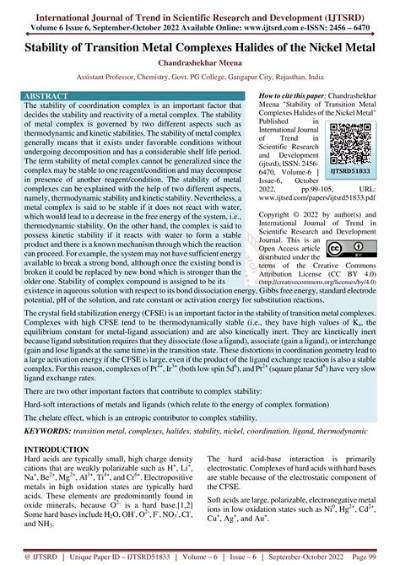 What Is the Scientific Term for Nickel?