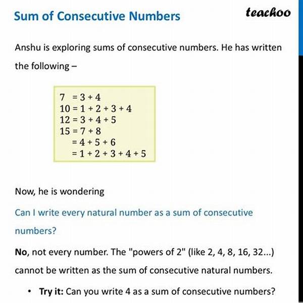 What Is the Sum of 5 Consecutive Numbers?