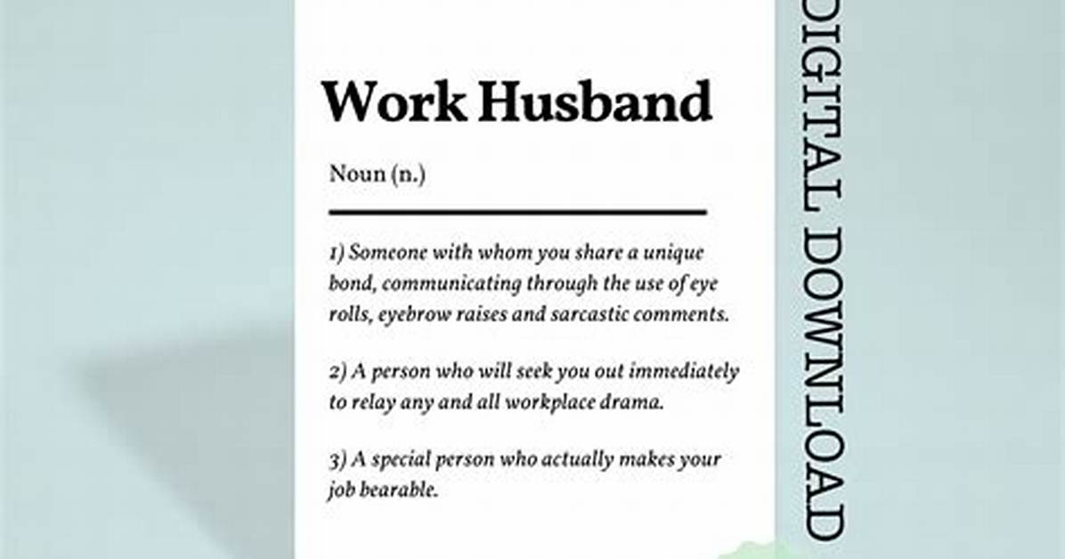 What Is the Work of a Husband?
